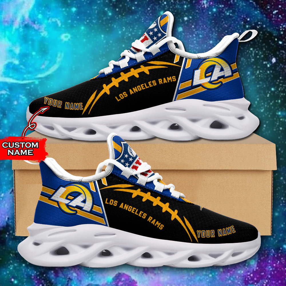 JWFancy Los Angeles Rams Max Soul Shoes Sneakers For Men And Women