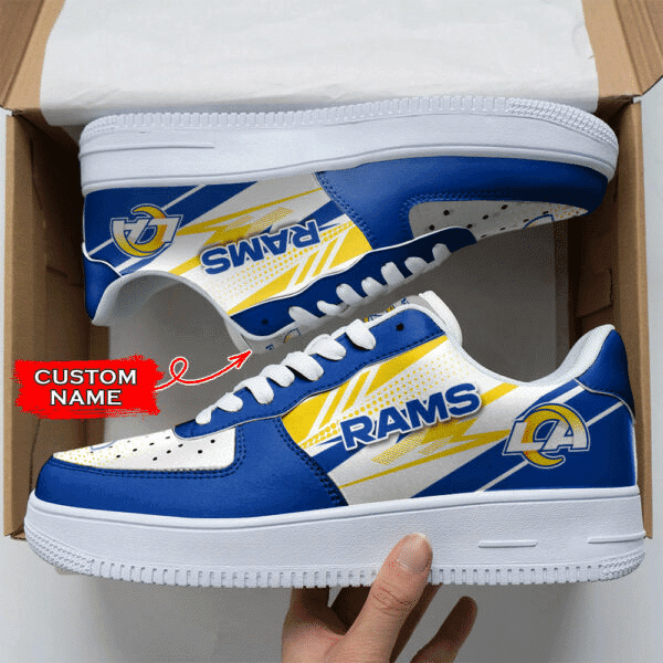 JWFancy Los Angeles Rams NFL Air Low-Top Sneakers Shoes For Men And Women
