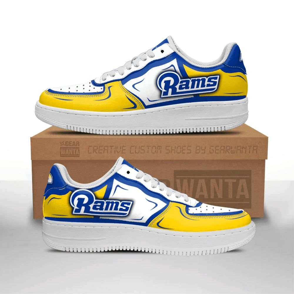 JWFancy Los Angeles Rams NFL Air Low-Top Sneakers Shoes For Men And Women