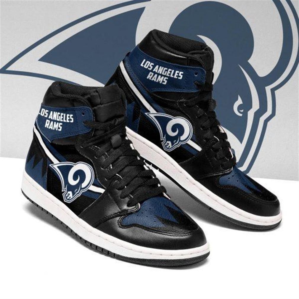 JWFancy Los Angeles Rams NFL AJ1 High Sneakers Shoes For Men And Women