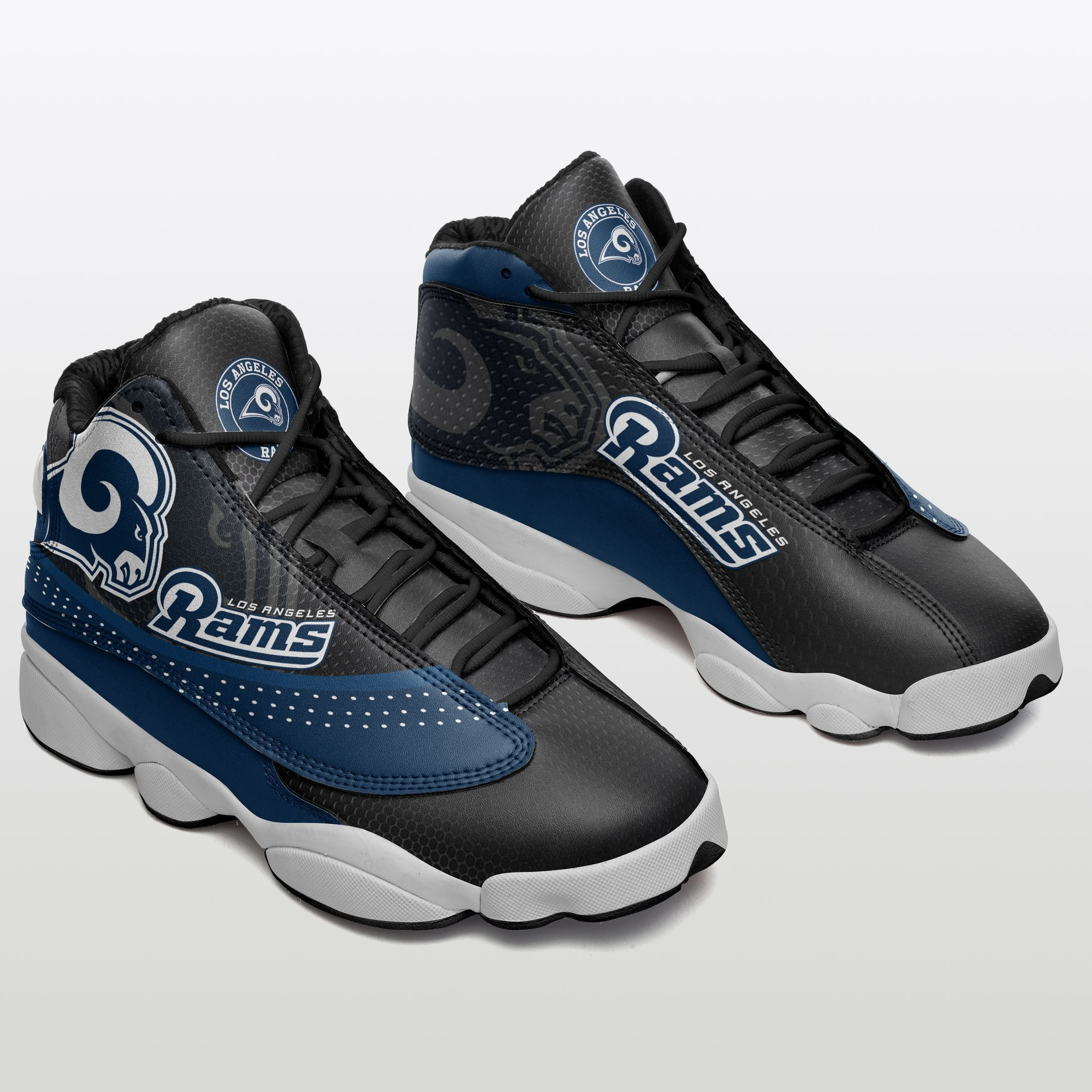 JWFancy Los Angeles Rams NFL AJ13 Sneakers Shoes For Men And Women
