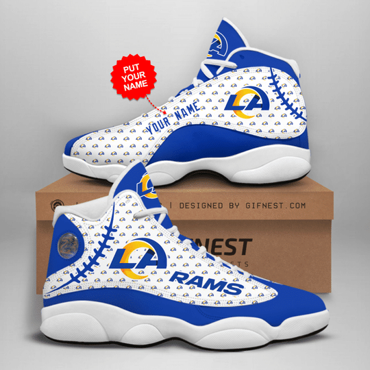 JWFancy Los Angeles Rams NFL AJ13 Sneakers Shoes For Men And Women