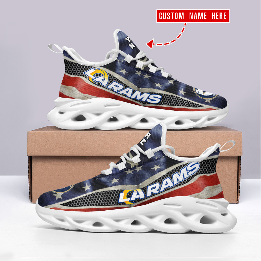 JWFancy Los Angeles Rams NFL Max Soul Shoes Sneakers For Men And Women