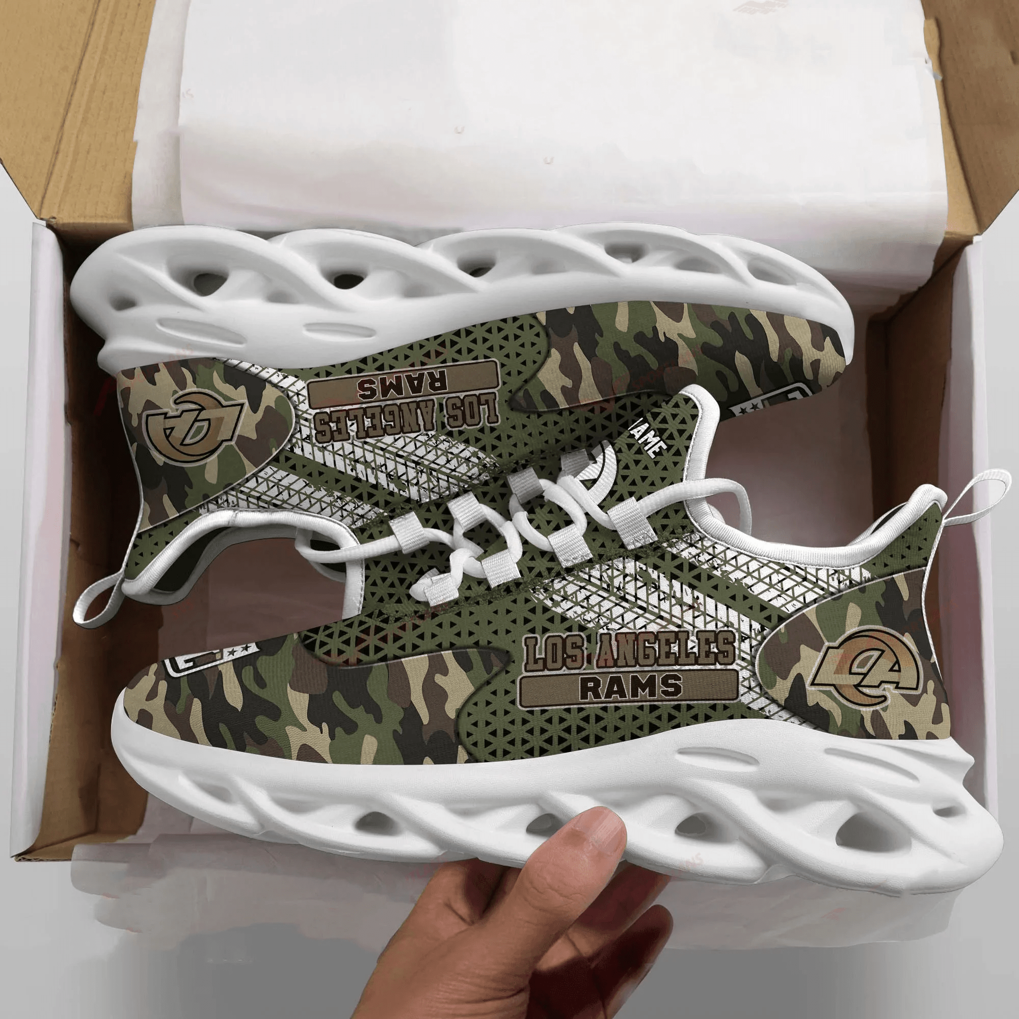 JWFancy Los Angeles Rams NFL Max Soul Shoes Sneakers For Men And Women