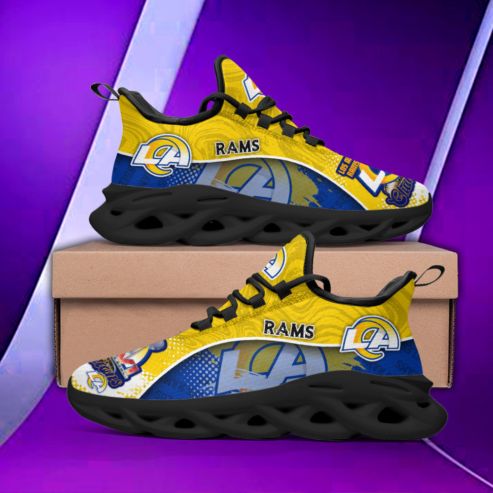 JWFancy Los Angeles Rams NFL Max Soul Shoes Sneakers For Men And Women
