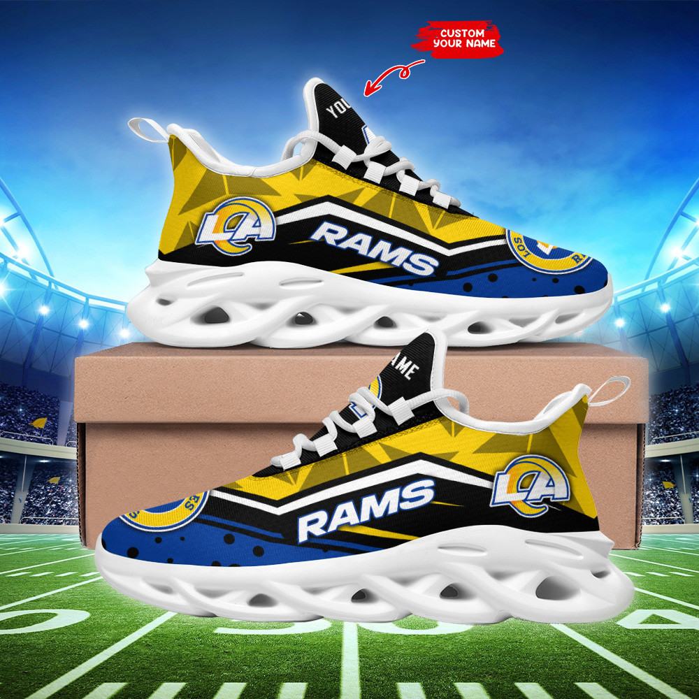 JWFancy Los Angeles Rams NFL Max Soul Shoes Sneakers For Men And Women