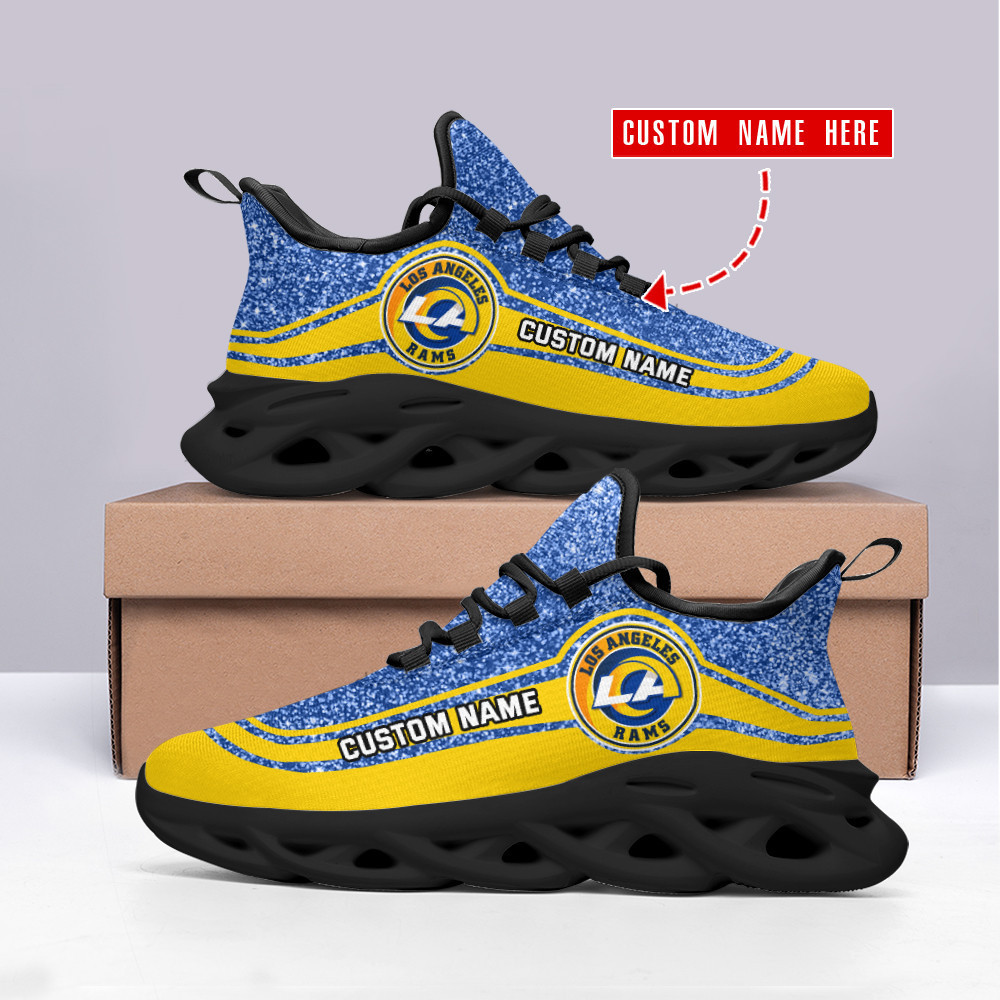 JWFancy Los Angeles Rams NFL Max Soul Shoes Sneakers For Men And Women