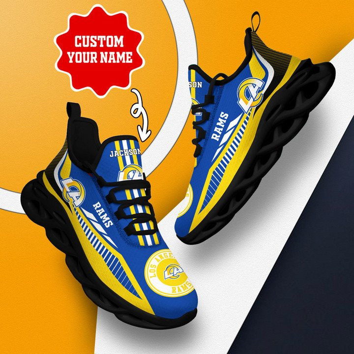 JWFancy Los Angeles Rams NFL Max Soul Shoes Sneakers For Men And Women