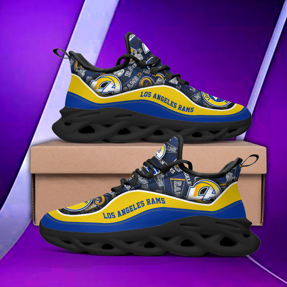 JWFancy Los Angeles Rams NFL Max Soul Shoes Sneakers For Men And Women