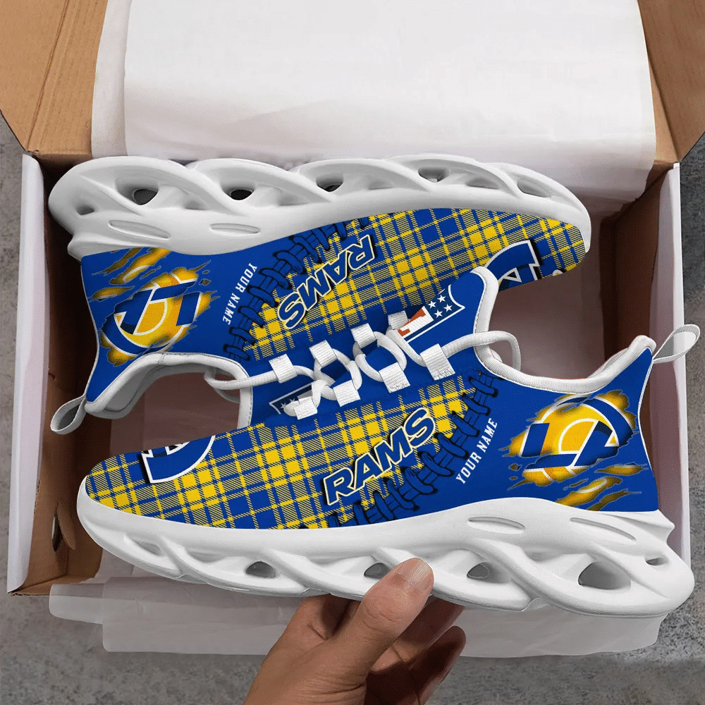 JWFancy Los Angeles Rams NFL Max Soul Shoes Sneakers For Men And Women