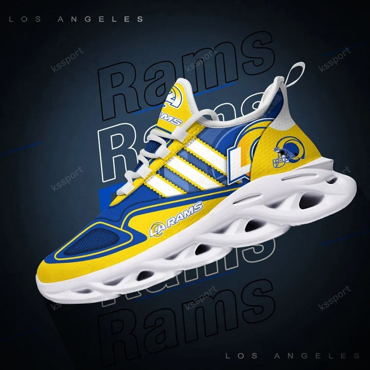 JWFancy Los Angeles Rams NFL Max Soul Shoes Sneakers For Men And Women