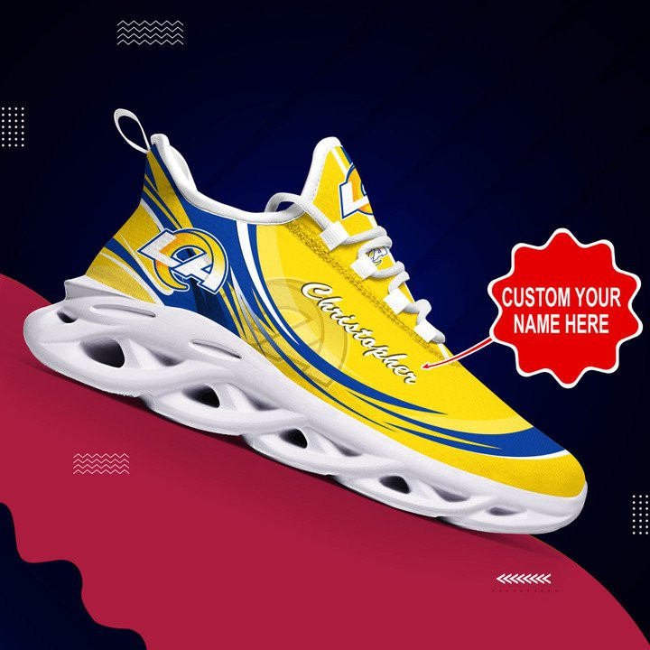JWFancy Los Angeles Rams NFL Max Soul Shoes Sneakers For Men And Women
