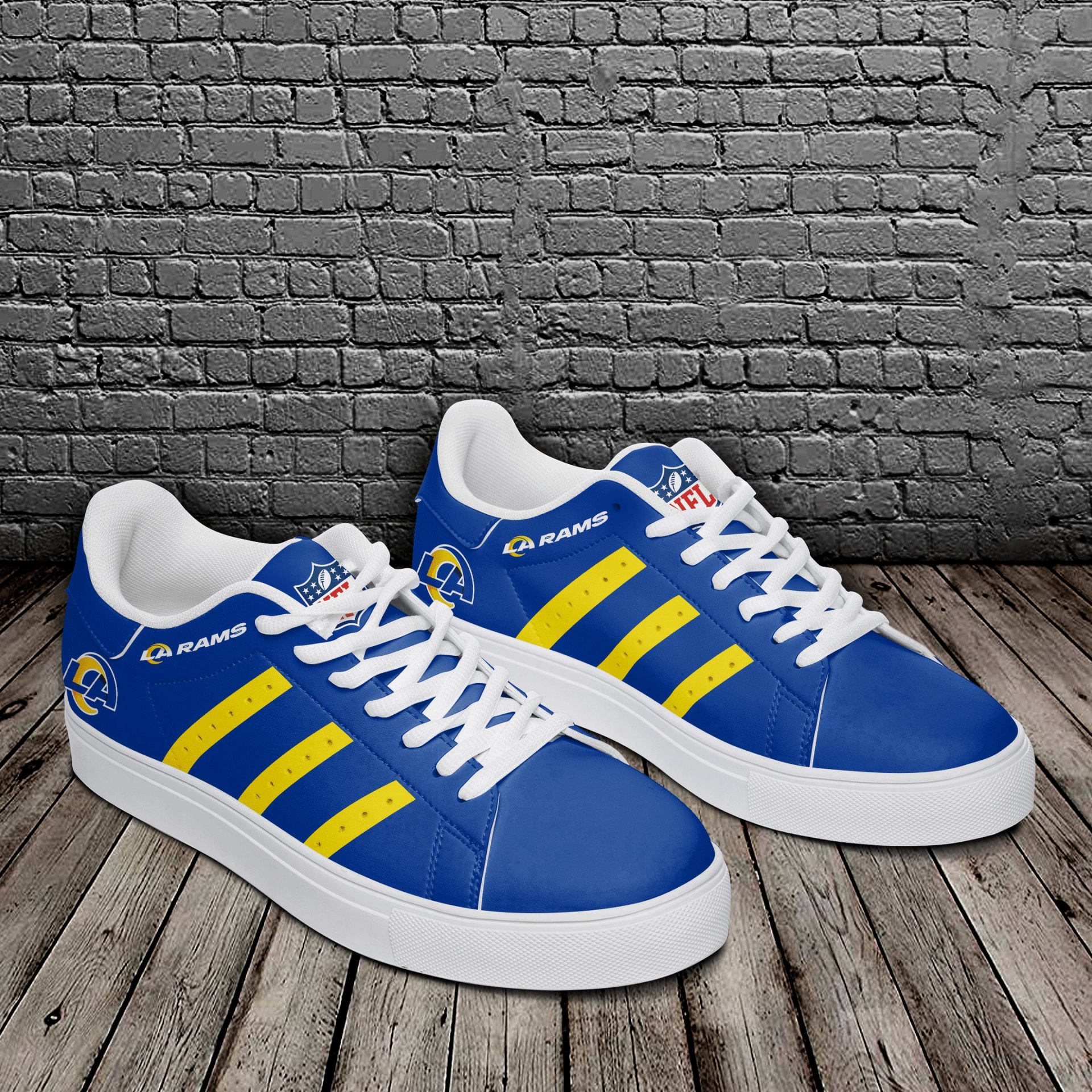 JWFancy Los Angeles Rams Skate Stan Shoes Sneakes For Men And Women