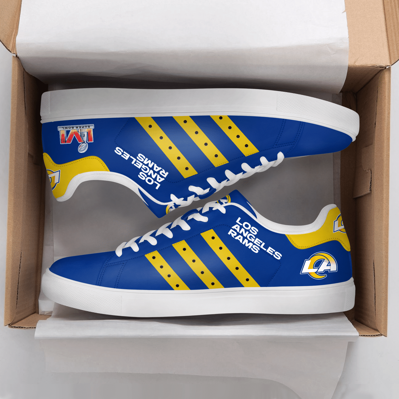 JWFancy Los Angeles Rams Skate Stan Shoes Sneakes For Men And Women