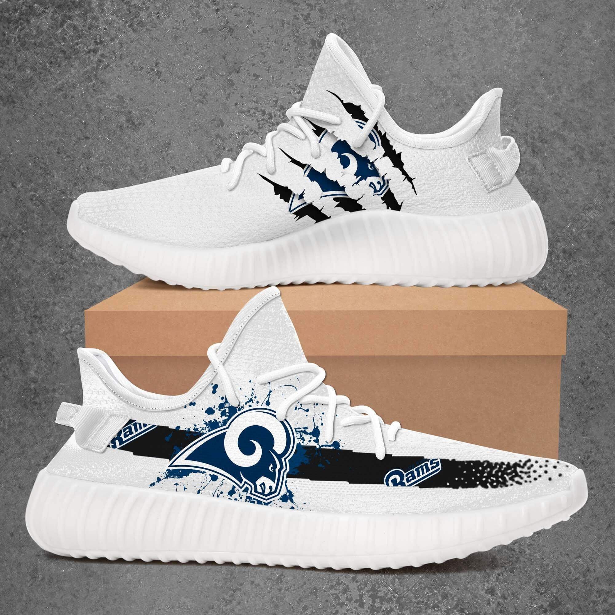 JWFancy Los Angeles Rams Yeezy Boost Shoes For Men And Women