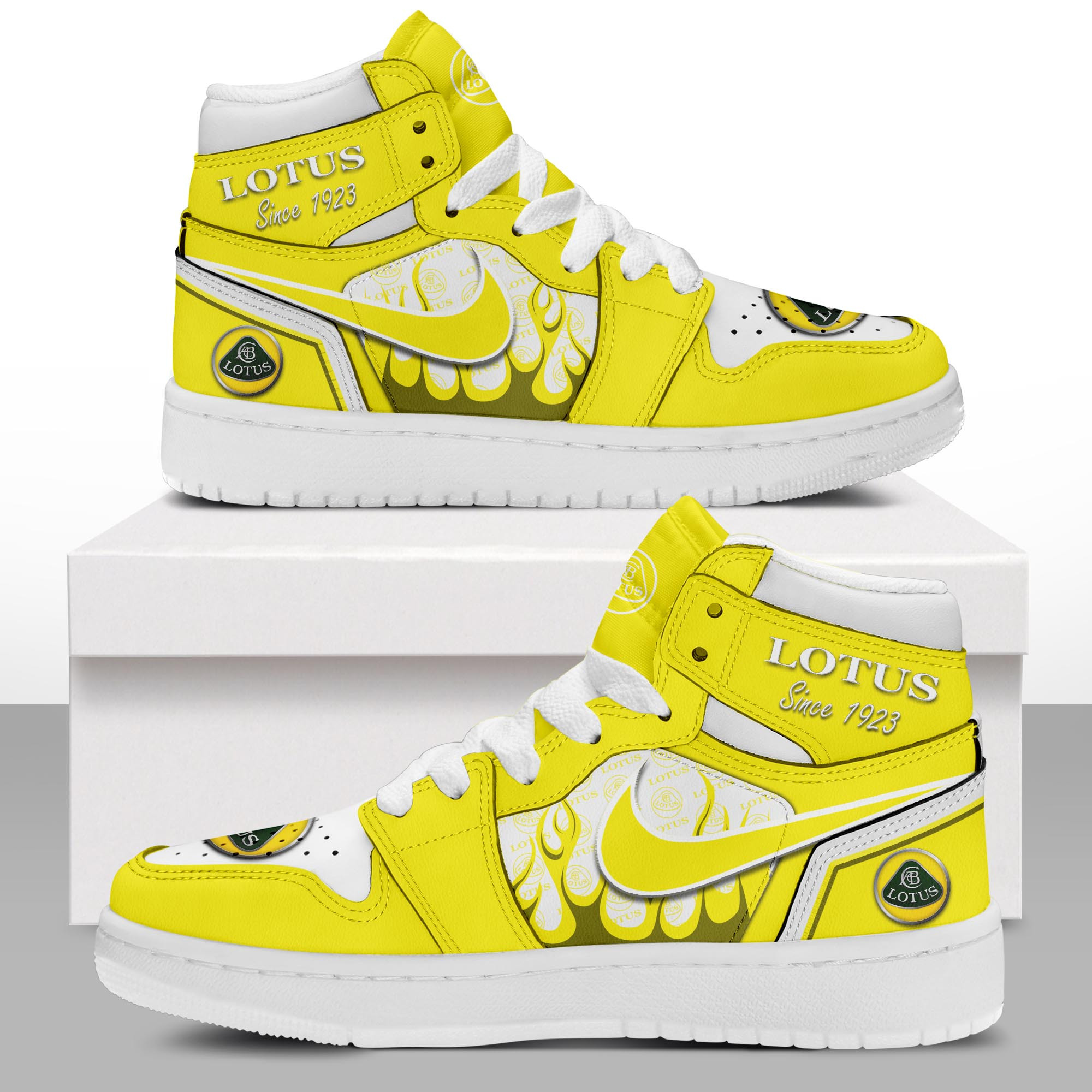 JWFancy Lotus AJ1 High Sneakers Shoes For Men And Women