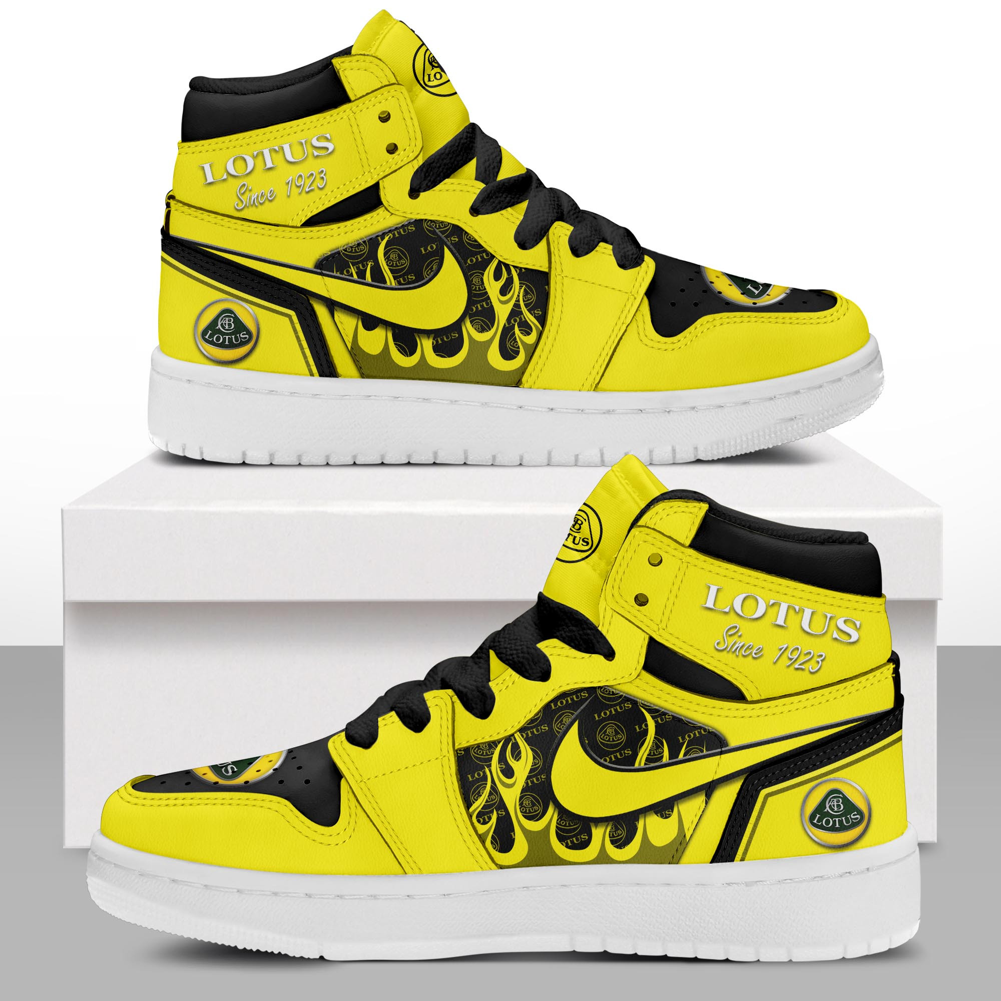 JWFancy Lotus AJ1 High Sneakers Shoes For Men And Women