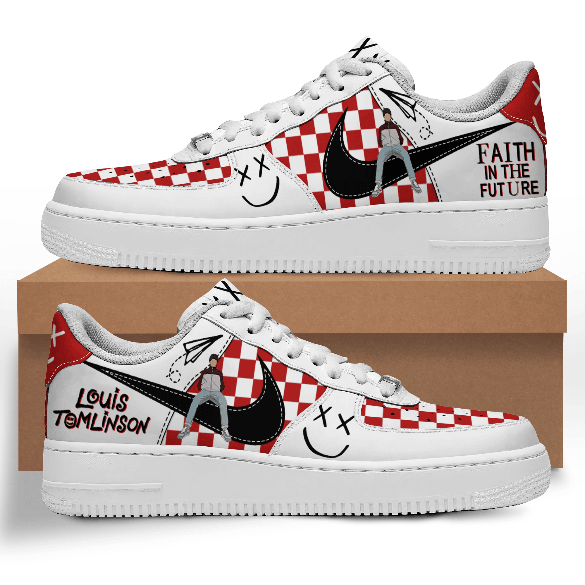 JWFancy Louis Tomlinson Air Low-Top Sneakers Shoes For Men And Women