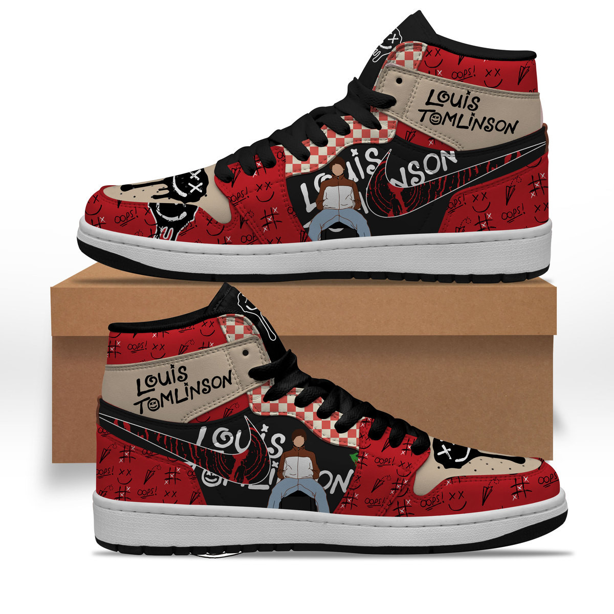 JWFancy Louis Tomlinson AJ1 High Sneakers Shoes For Men And Women