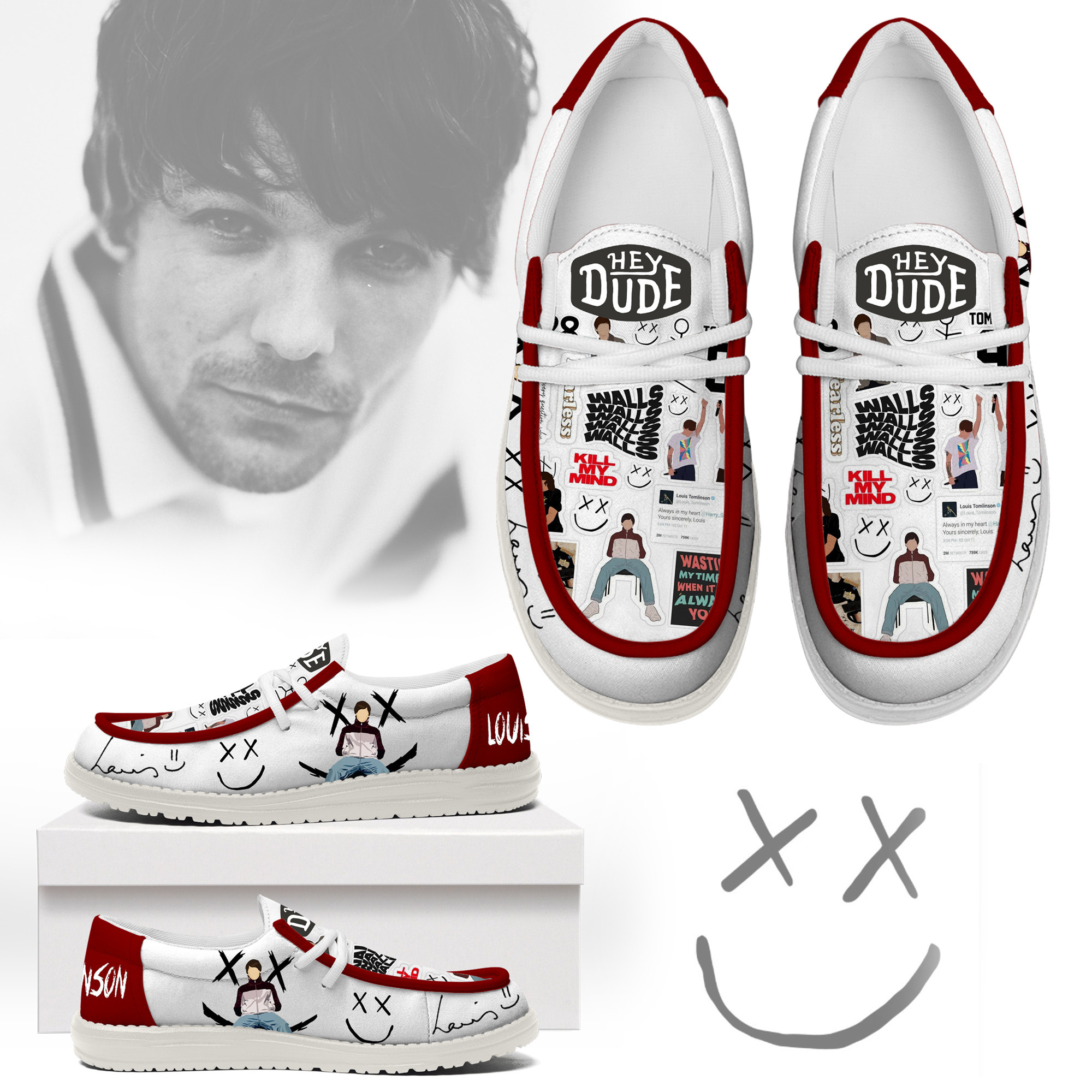 JWFancy Louis Tomlinson – Custom Name Hey Dude
