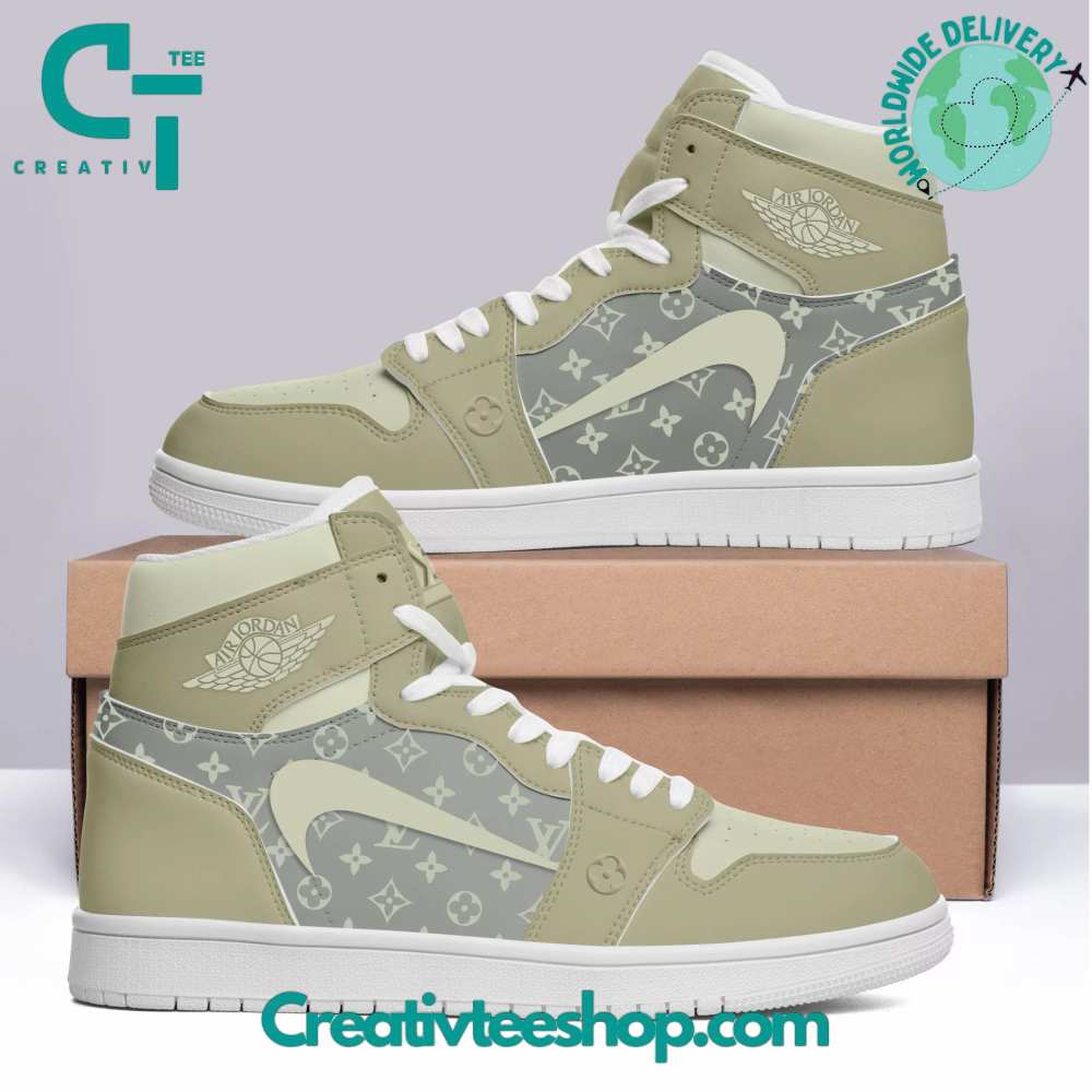 JWFancy Louis Vuitton  AJ1 High Sneakers Shoes For Men And Women
