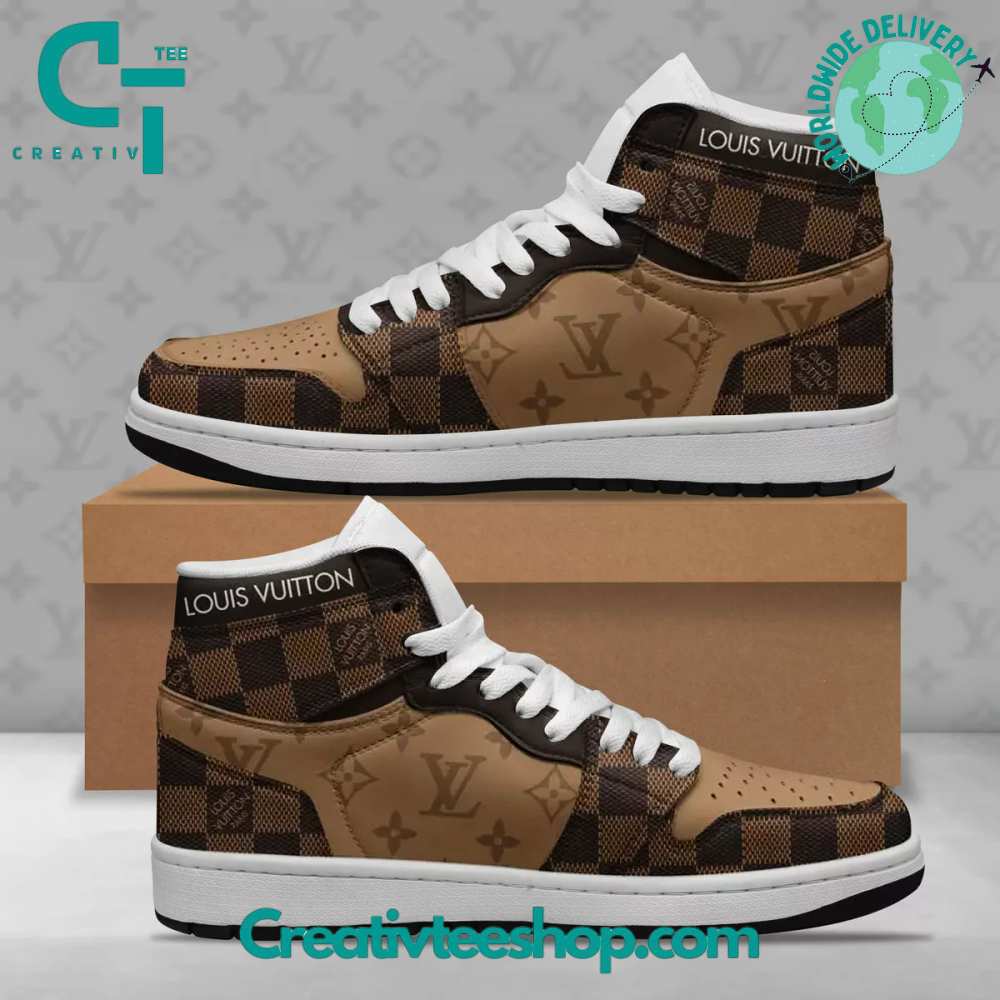 JWFancy Louis Vuitton  AJ1 High Sneakers Shoes For Men And Women