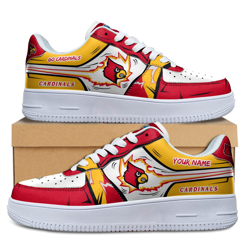 JWFancy Louisville Cardinals Air Low-Top Sneakers Shoes For Men And Women