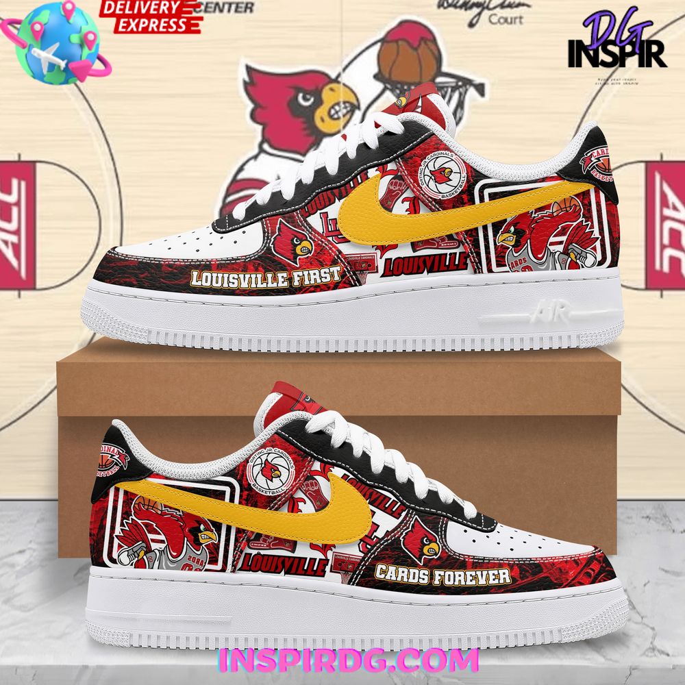 JWFancy Louisville Cardinals Air Low-Top Sneakers Shoes For Men And Women