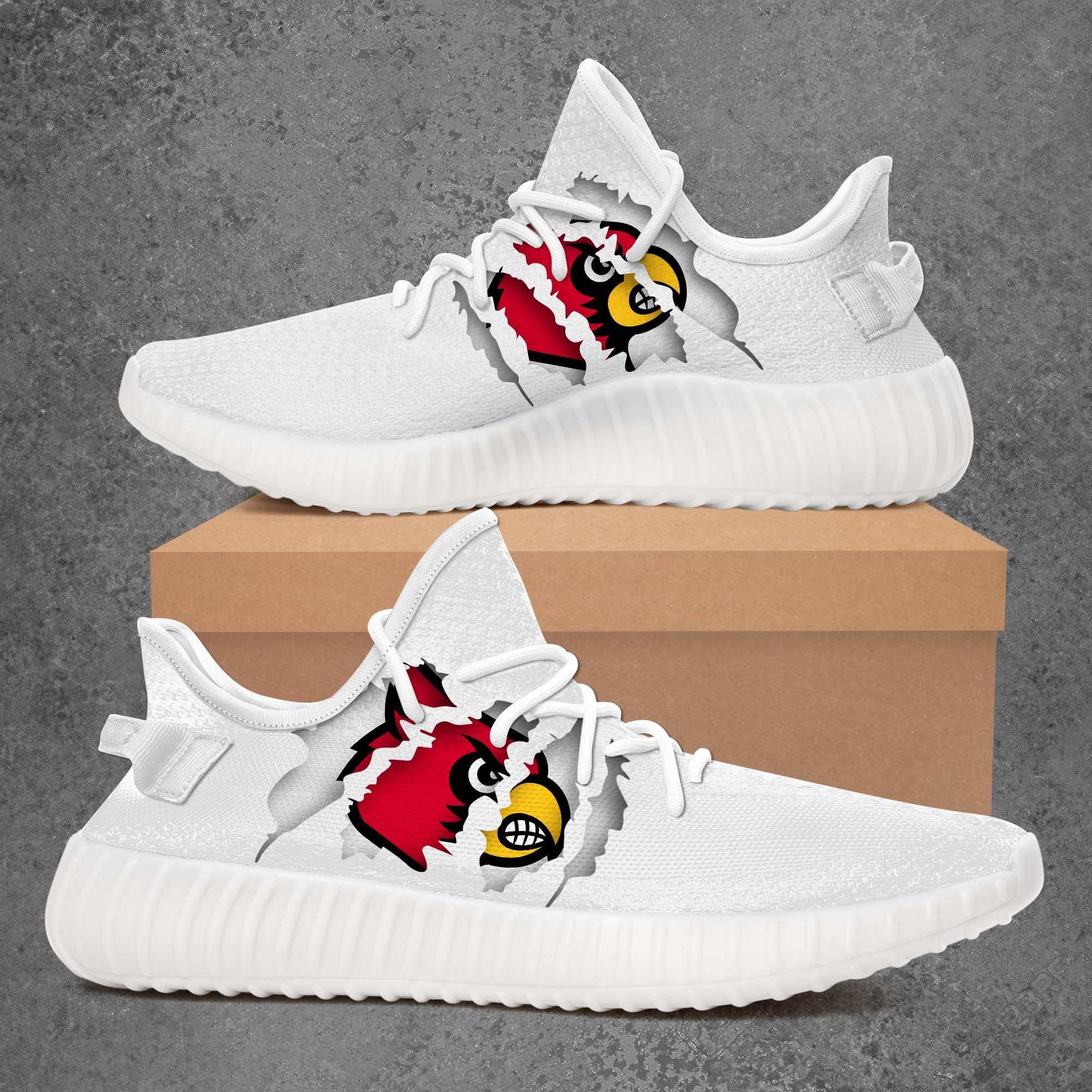JWFancy Louisville Cardinals Yeezy Boost Shoes For Men And Women