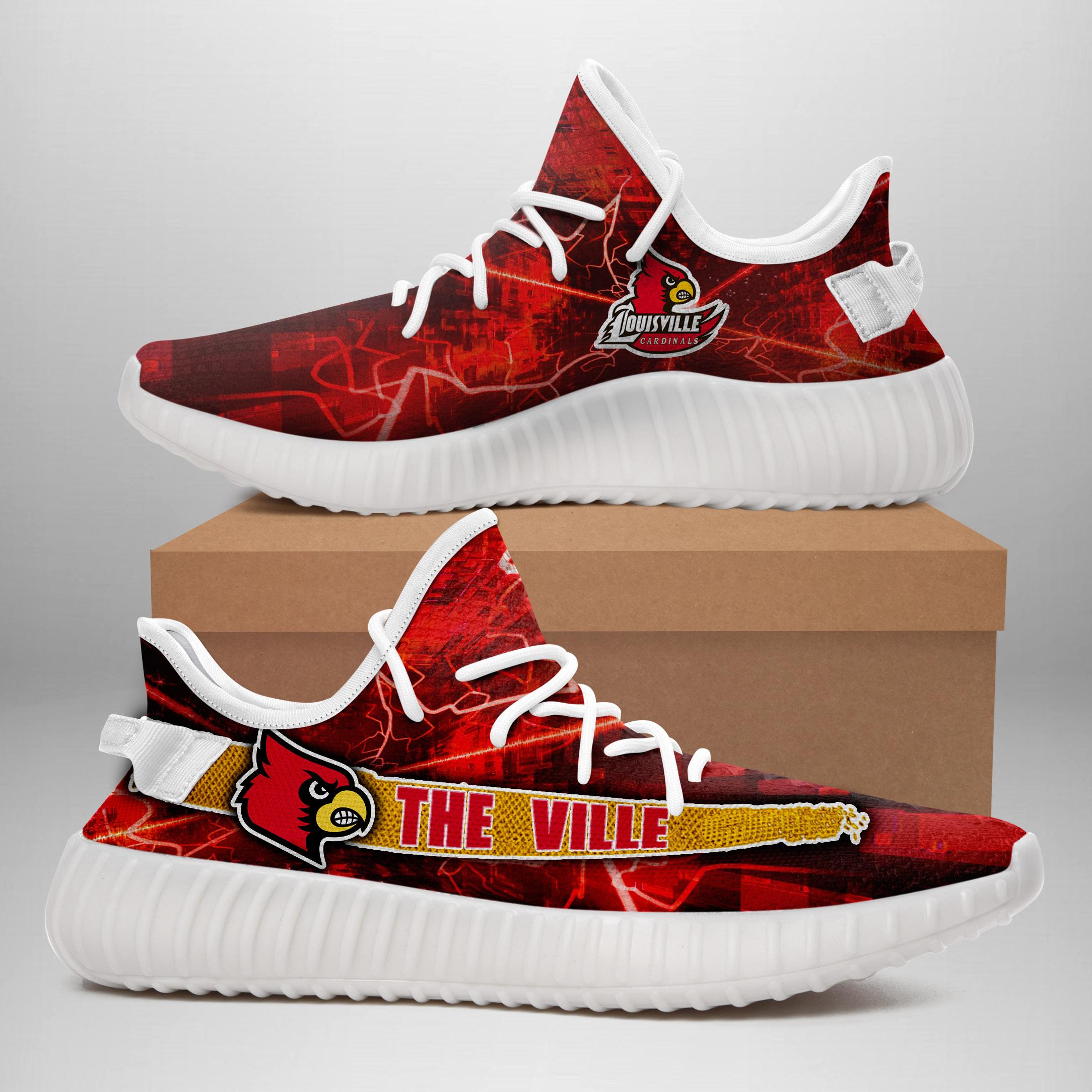 JWFancy Louisville Cardinals Yeezy Boost Shoes For Men And Women