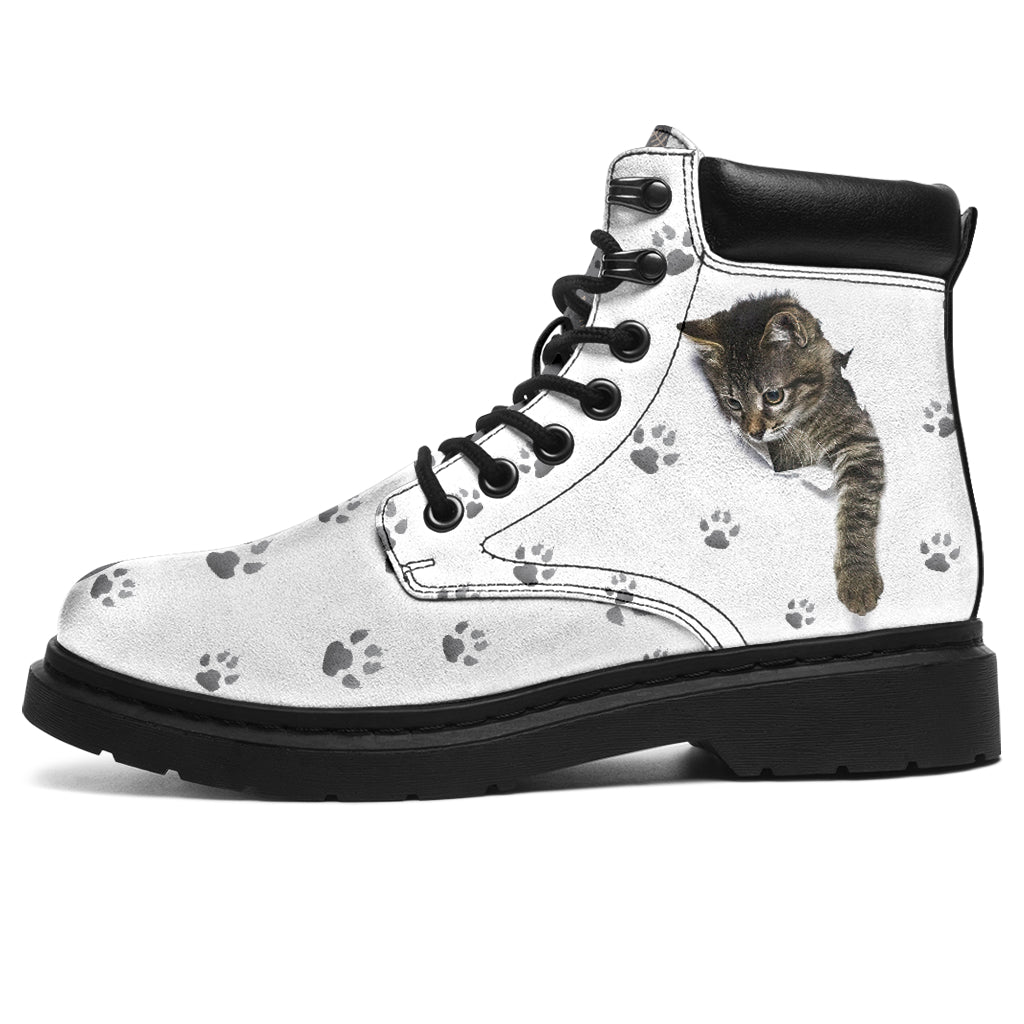 JWFancy Love Cats Cat Boots Shoes For Men And Women