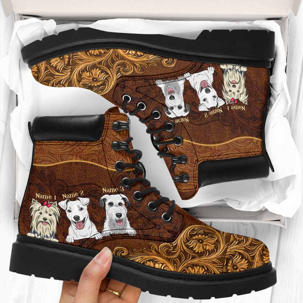 JWFancy Love Dogs Boots Shoes For Men And Women