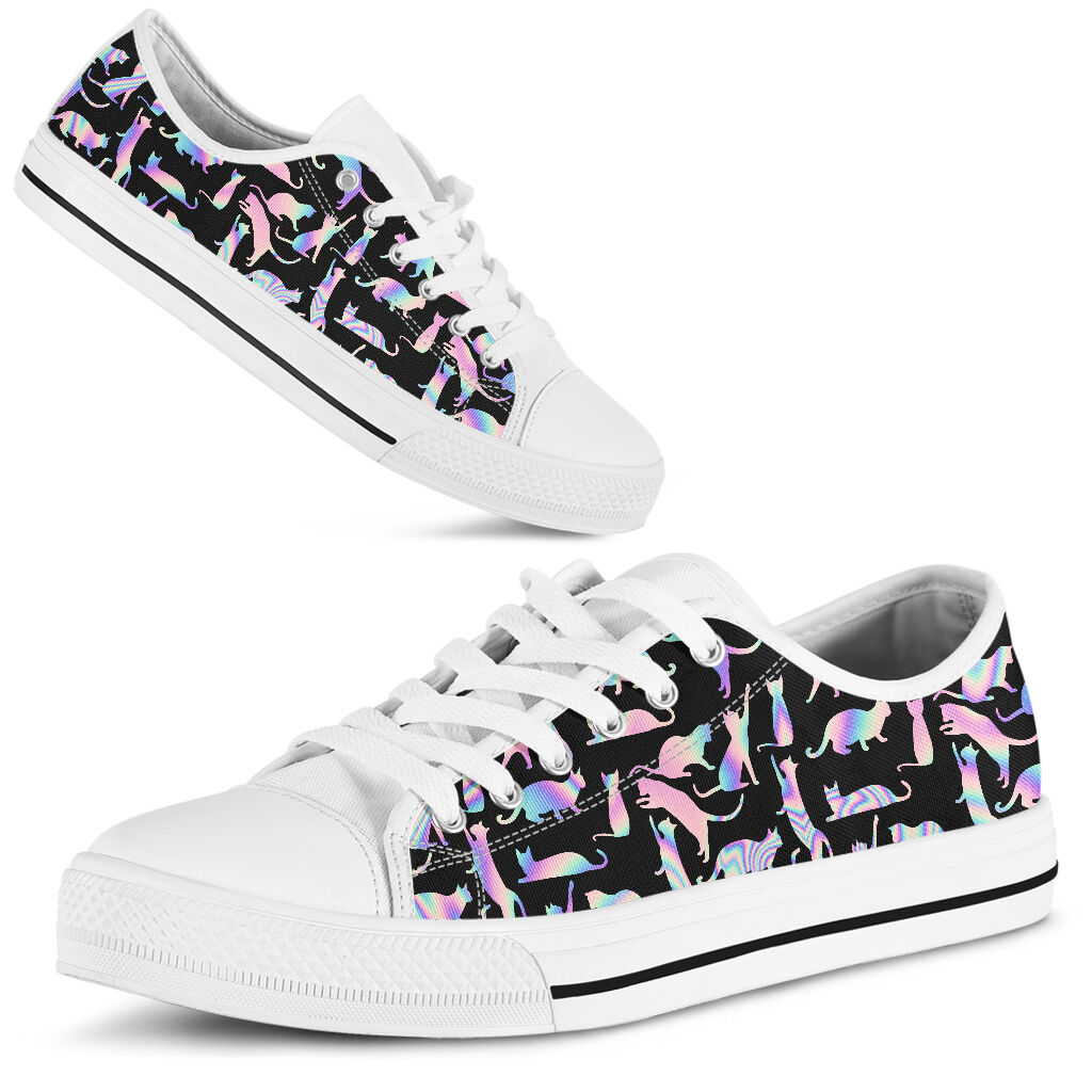 JWFancy Love Gardening Cat Low Top Canvas Sneakers Shoes For Men And Women