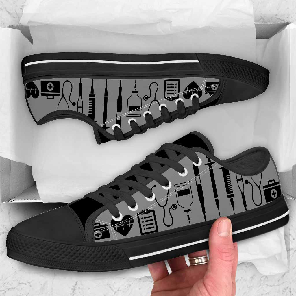 JWFancy Love Scrublife Nurse Low Top Canvas Sneakers Shoes For Men And Women