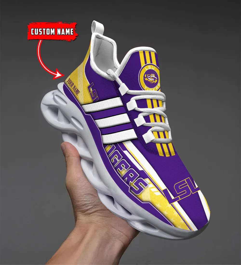 JWFancy LSU Tigers Max Soul Shoes Sneakers For Men And Women