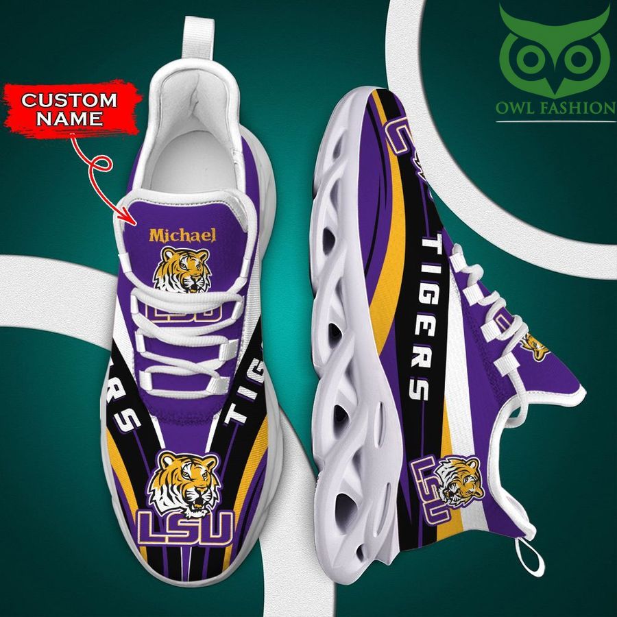 JWFancy LSU Tigers Max Soul Shoes Sneakers For Men And Women