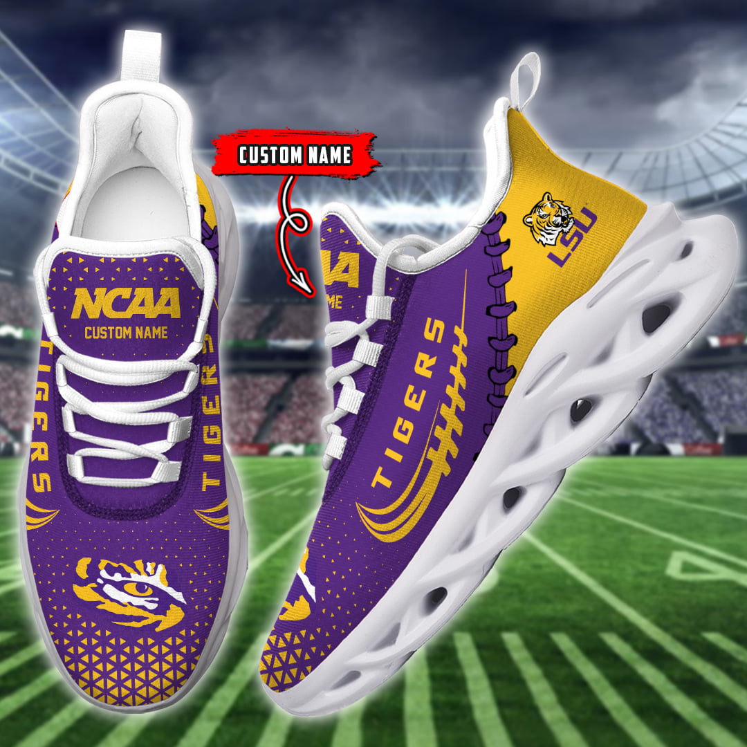 JWFancy LSU Tigers NCAA Max Soul Shoes Sneakers For Men And Women