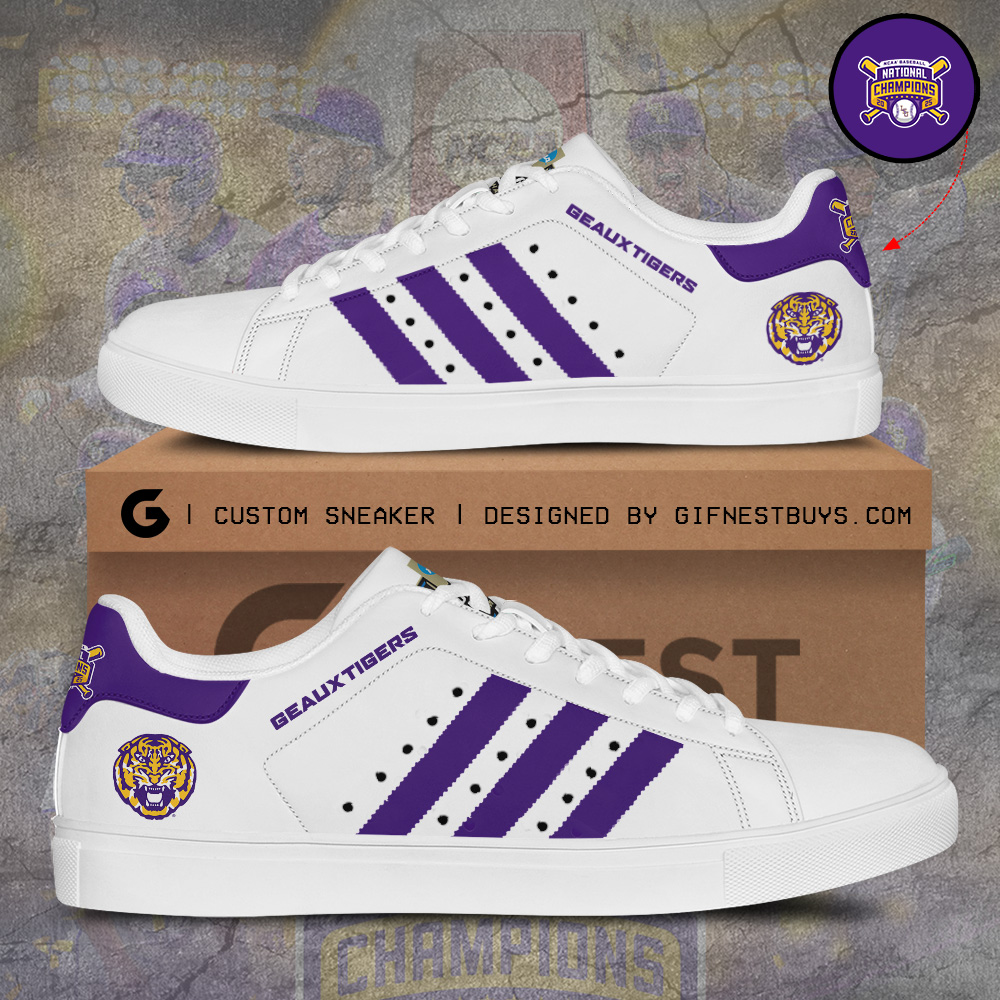 JWFancy LSU Tigers Skate Stan Shoes Sneakes For Men And Women