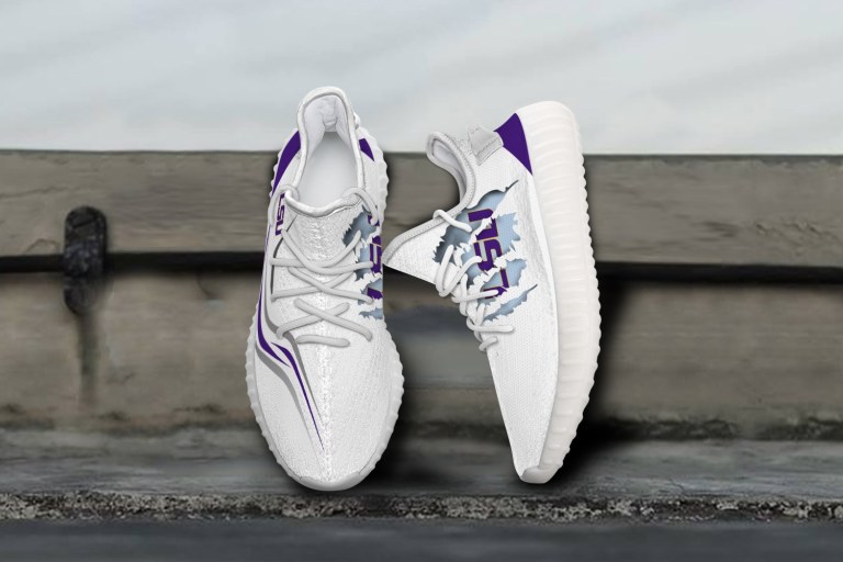 JWFancy LSU Tigers Yeezy Boost Shoes For Men And Women
