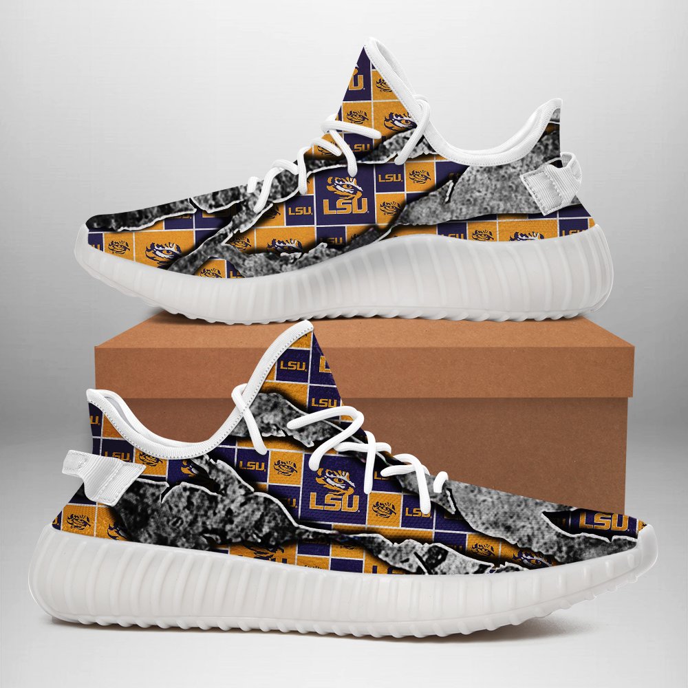 JWFancy LSU Tigers Yeezy Boost Shoes For Men And Women