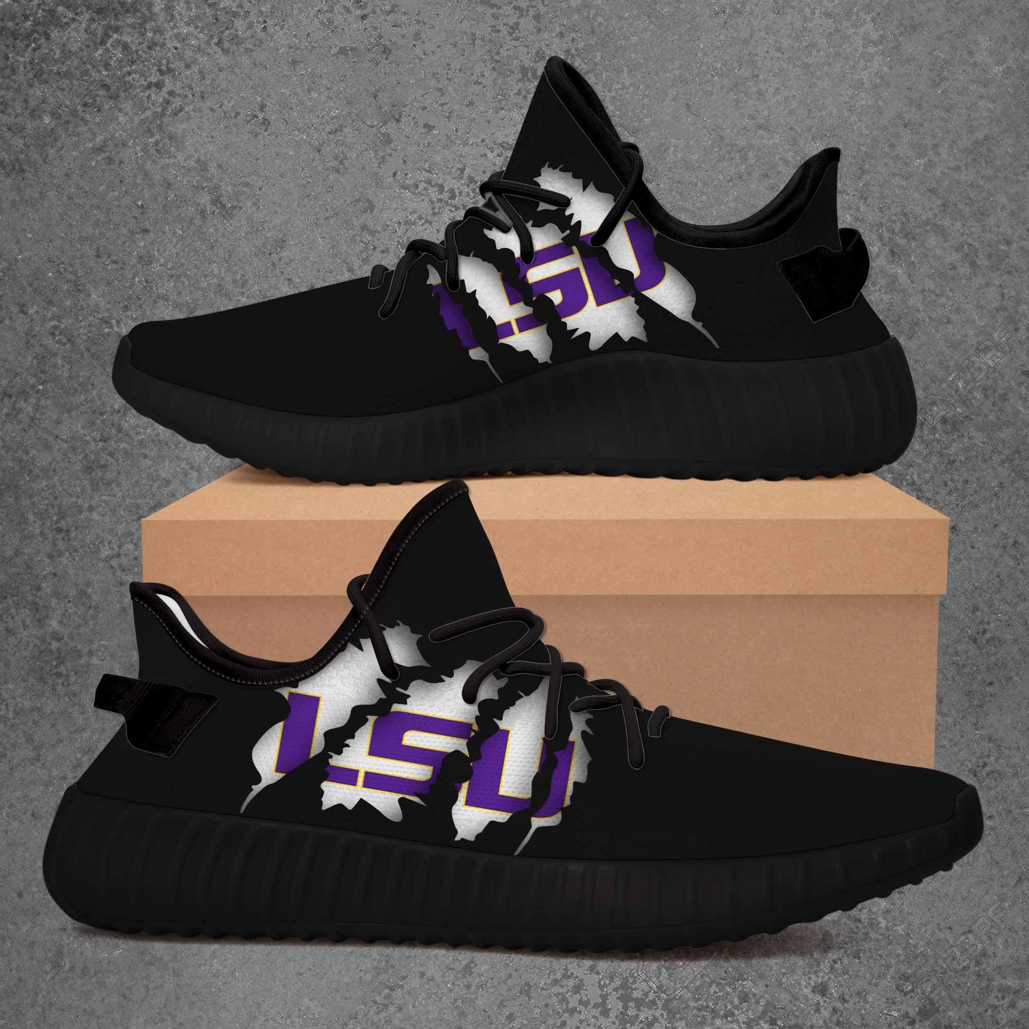 JWFancy LSU Tigers Yeezy Boost Shoes For Men And Women
