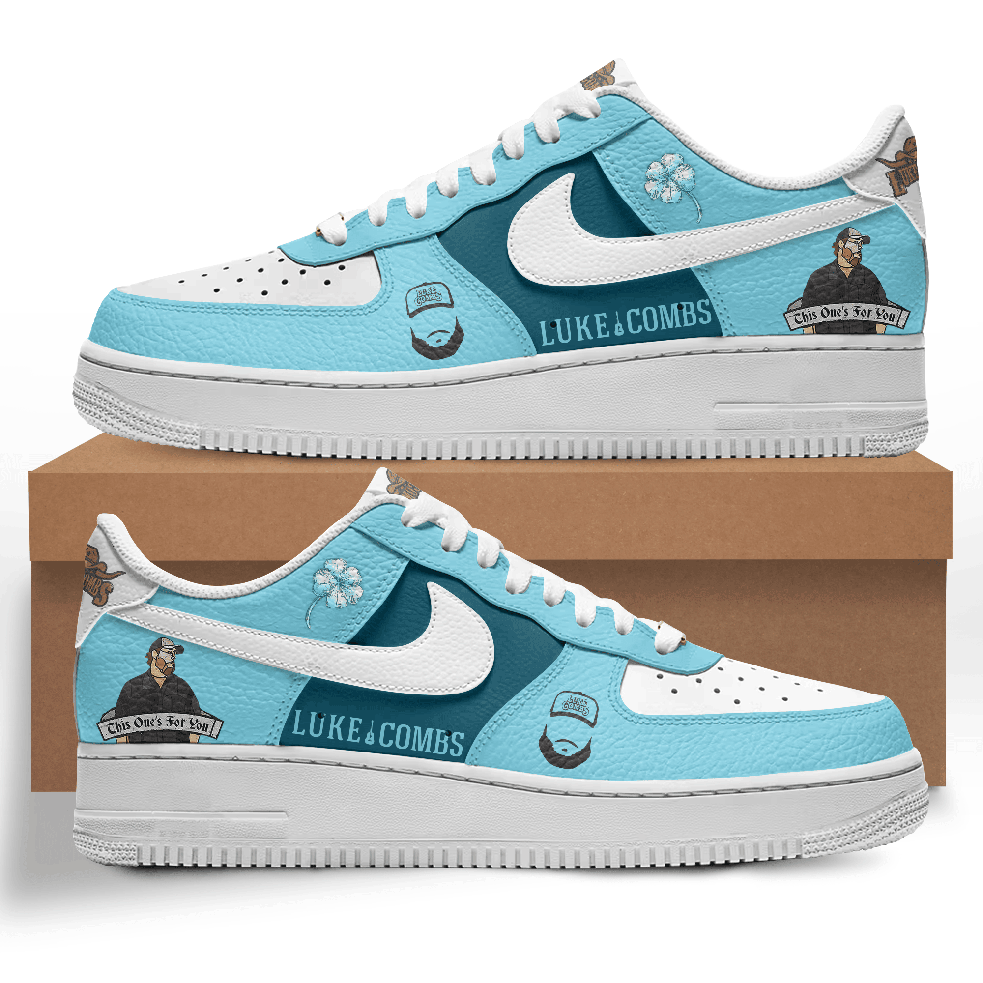 JWFancy Luke Combs Air Low-Top Sneakers Shoes For Men And Women