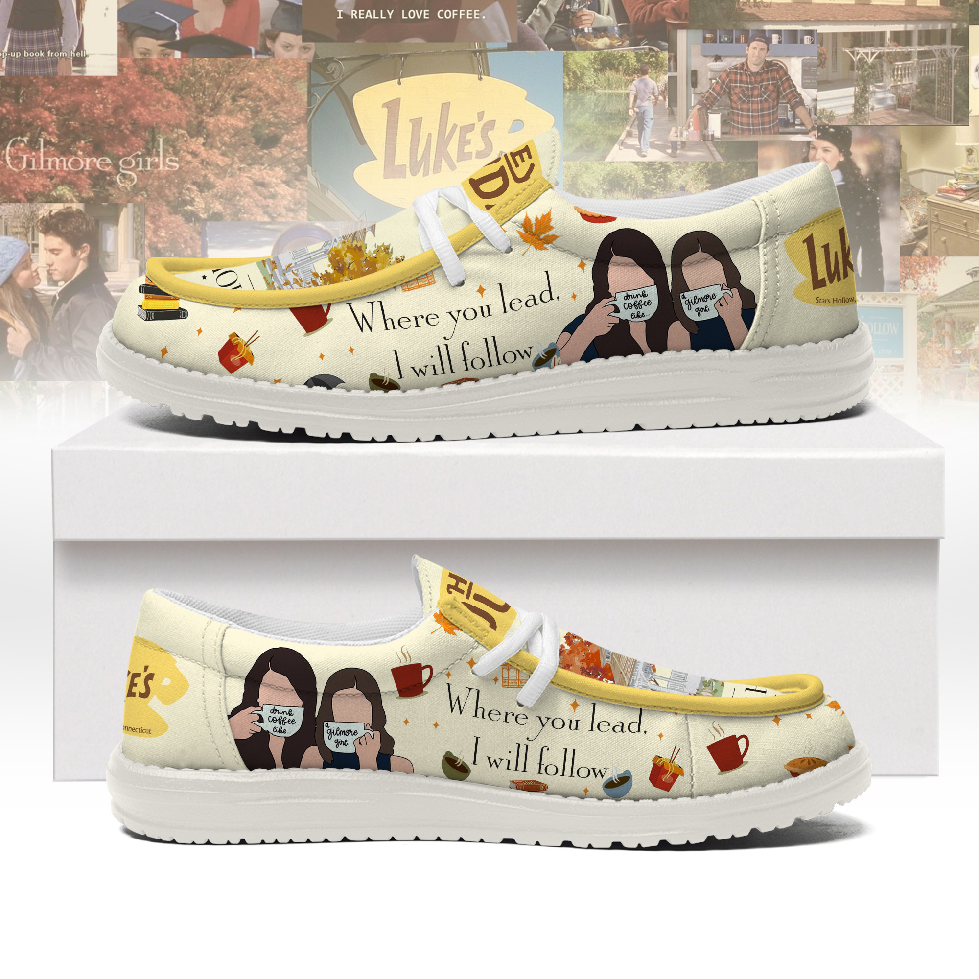 JWFancy Luke's Stars Hollow – Custom Name Hey Dude