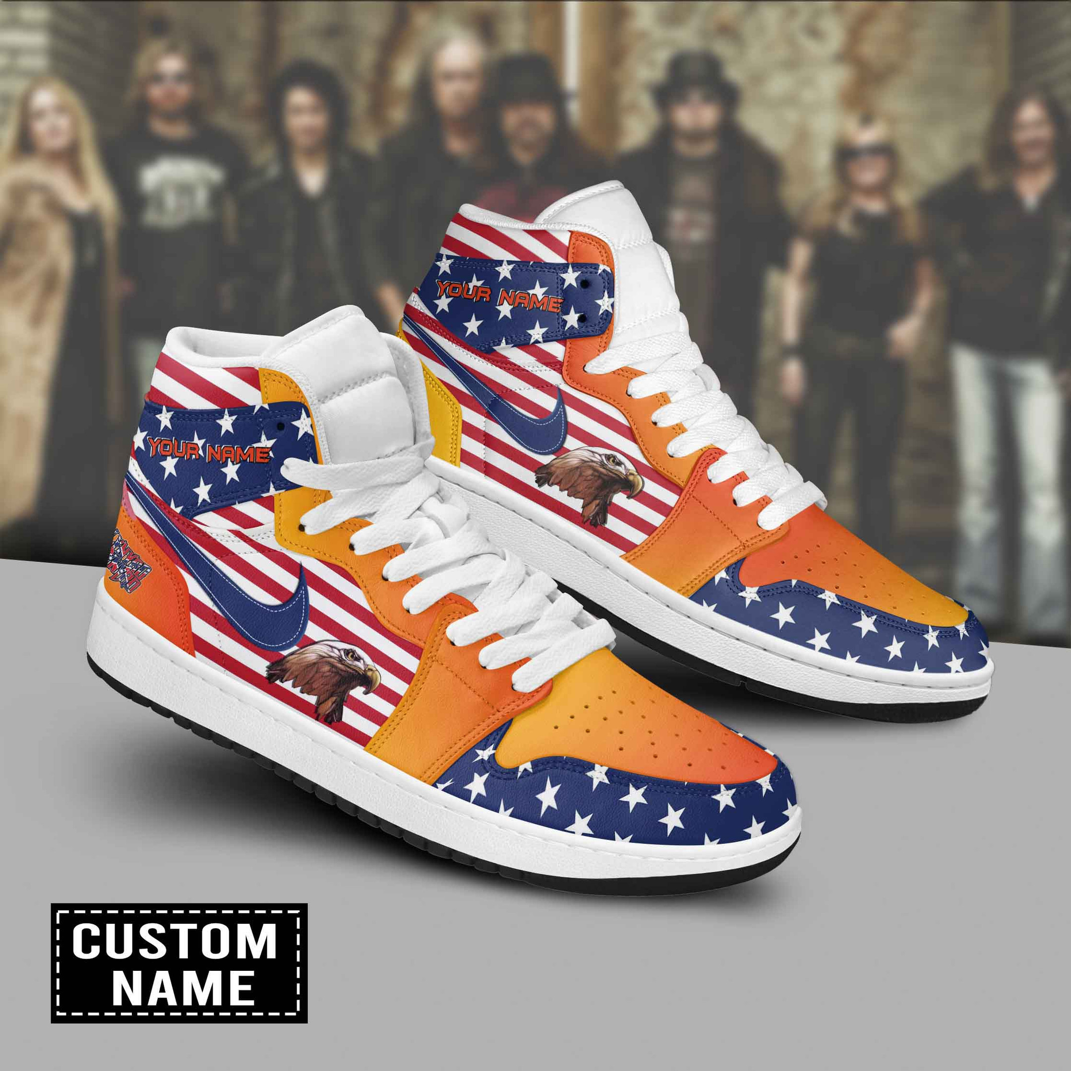 JWFancy Lynyrd Skynyrd AJ1 High Sneakers Shoes For Men And Women