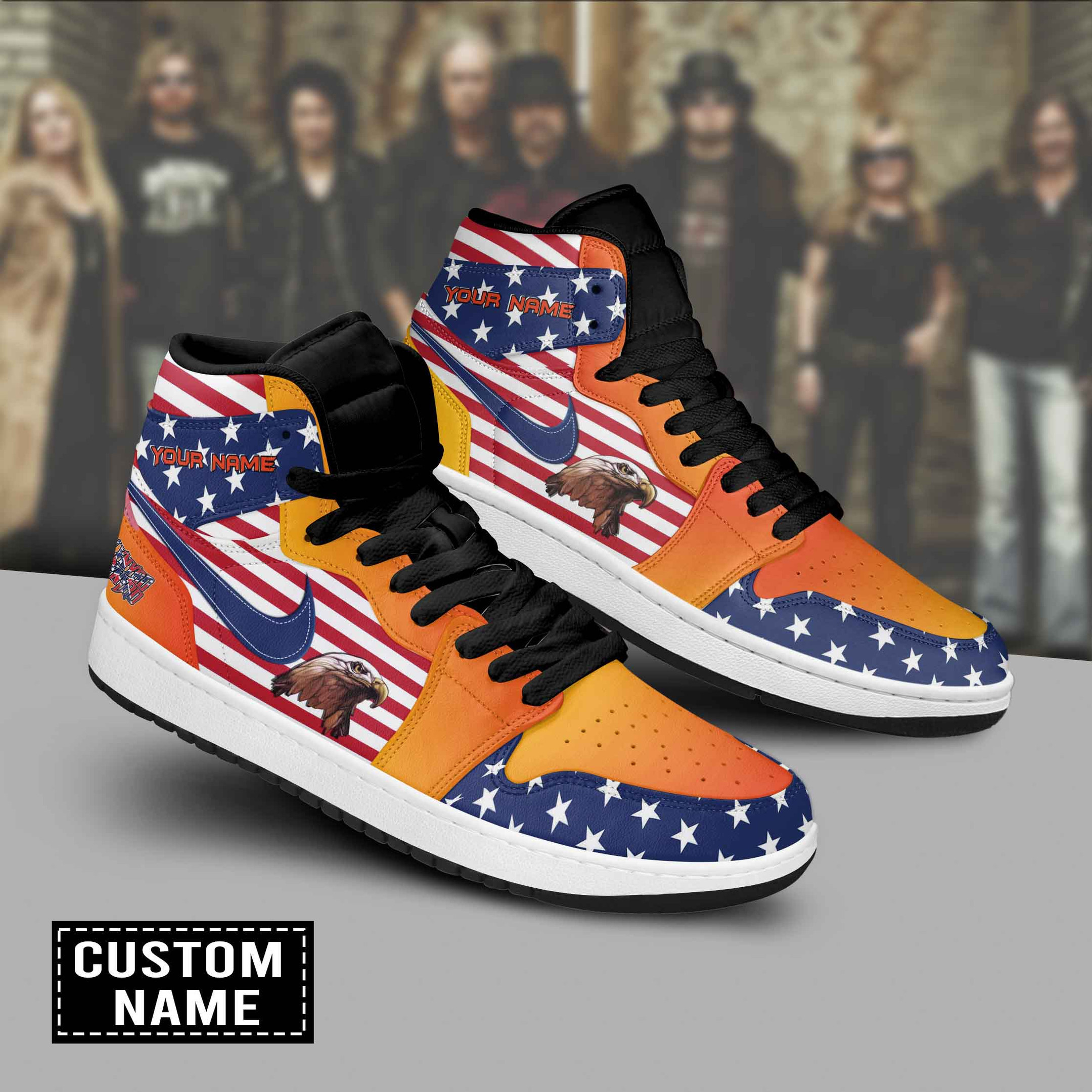 JWFancy Lynyrd Skynyrd AJ1 High Sneakers Shoes For Men And Women