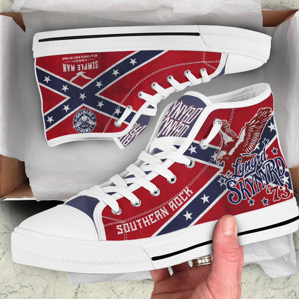 JWFancy Lynyrd Skynyrd High Top Canvas Sneakers Shoes For Men And Women
