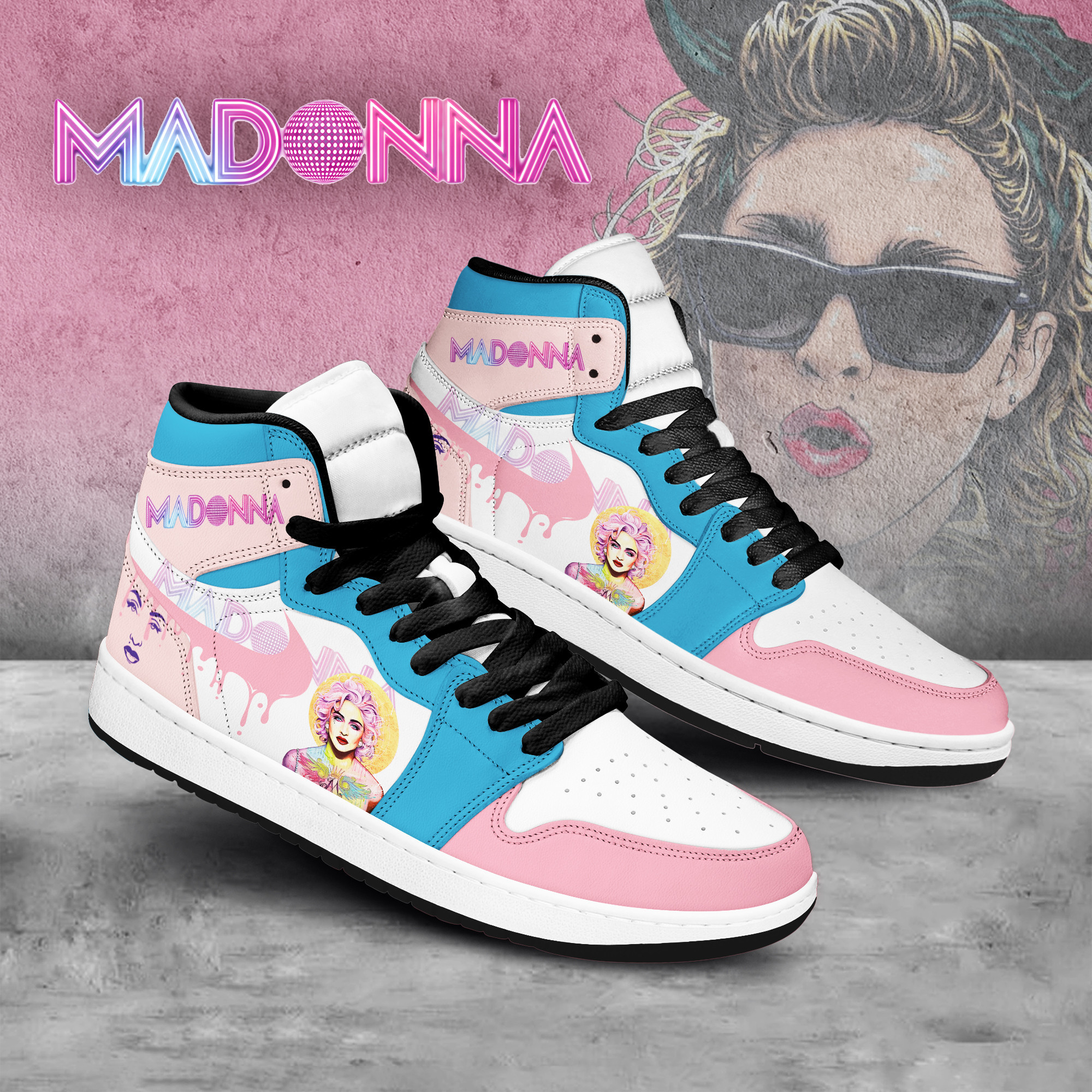 JWFancy Madonna AJ1 High Sneakers Shoes For Men And Women