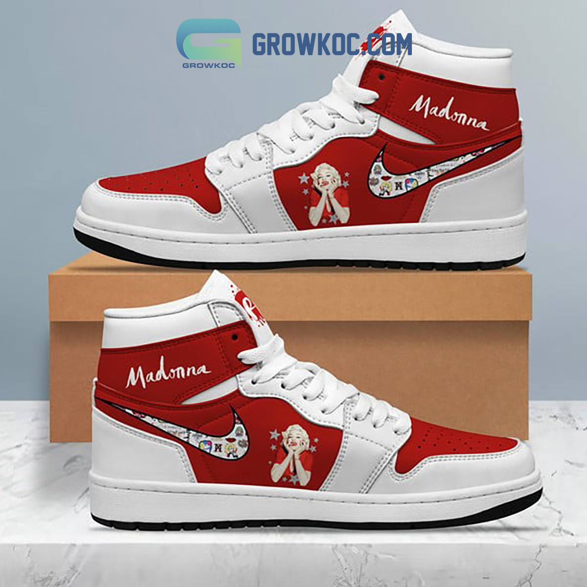 JWFancy Madonna AJ1 High Sneakers Shoes For Men And Women
