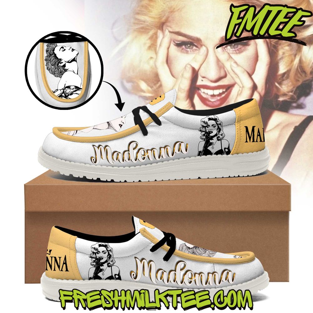 JWFancy Madonna Hey Dude Shoes Wally Men's Lace Up Loafers Comfortable For Men And Women