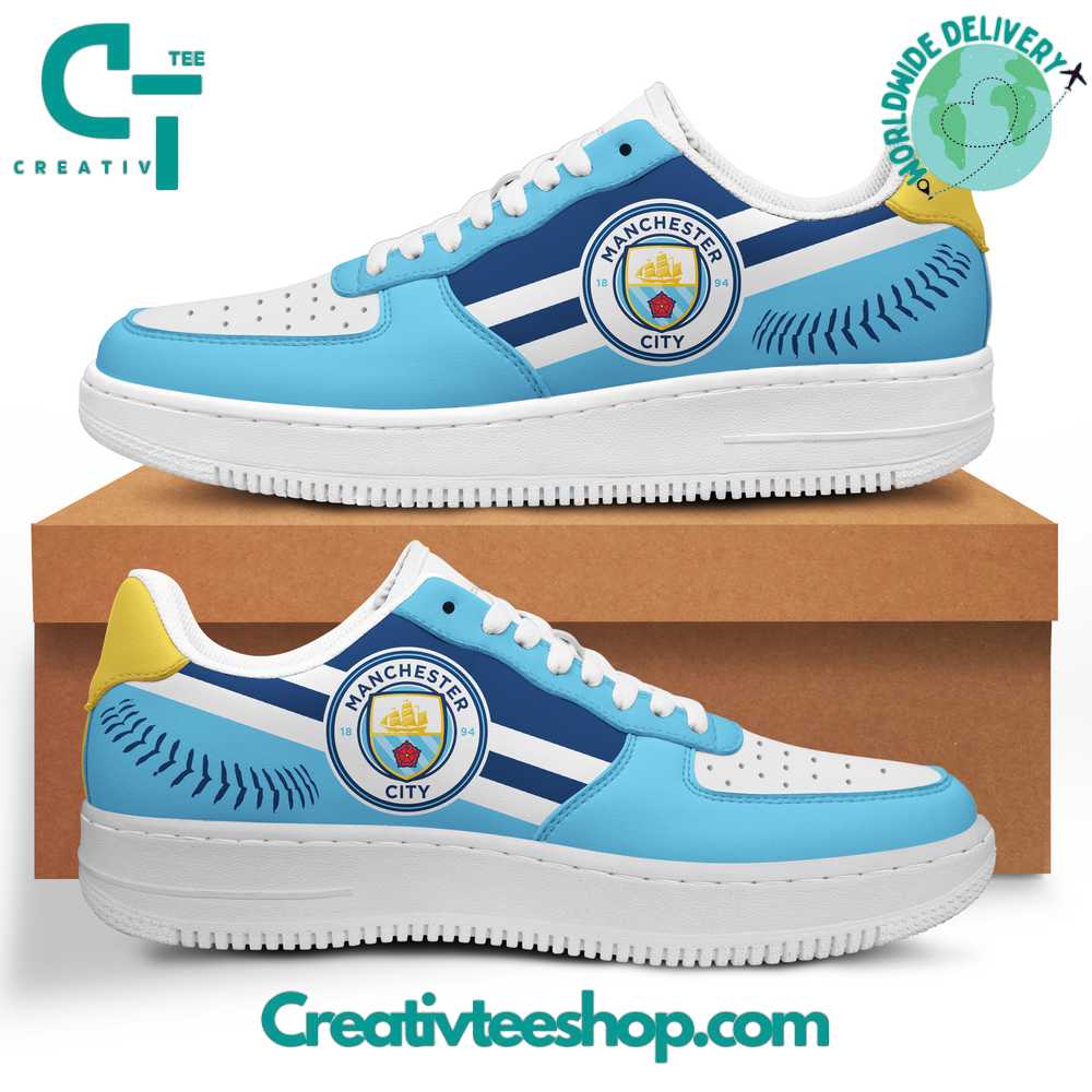 JWFancy Manchester City Air Low-Top Sneakers Shoes For Men And Women